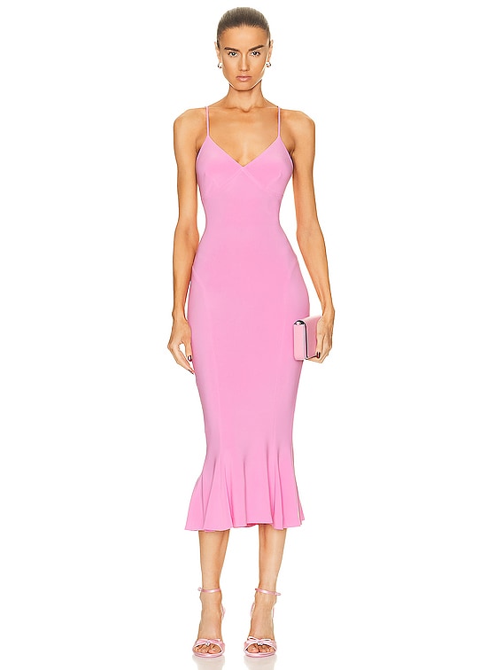 Norma Kamali Fishtail Gown Pink Norma Kamali X REVOLVE Strapless