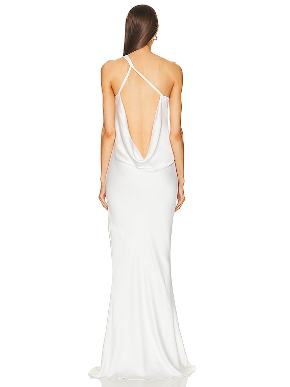 One Shoulder Bias Gown