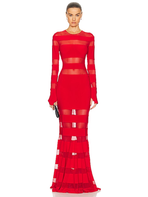 Spliced Dress Fishtail Gown