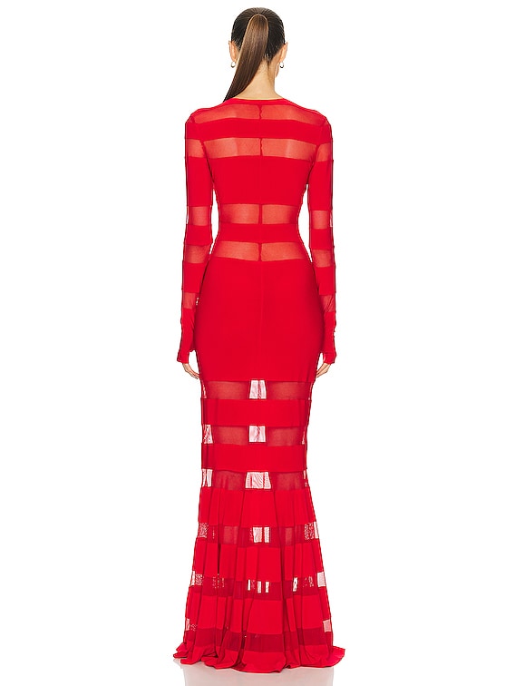 Spliced Dress Fishtail Gown