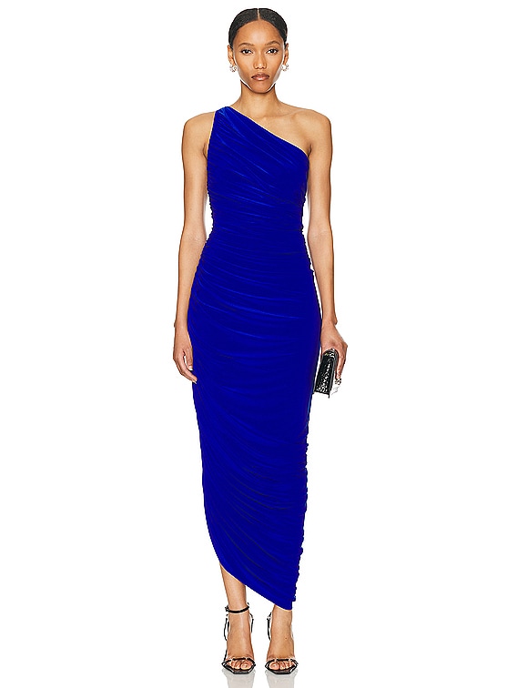 Norma Kamali Diana Gown in Electric Blue | FWRD