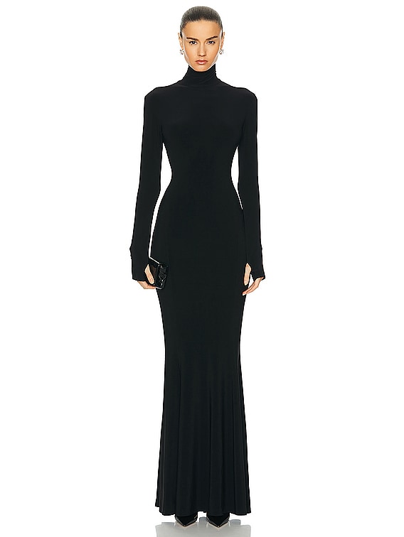 Long Sleeve Turtle Fishtail Gown