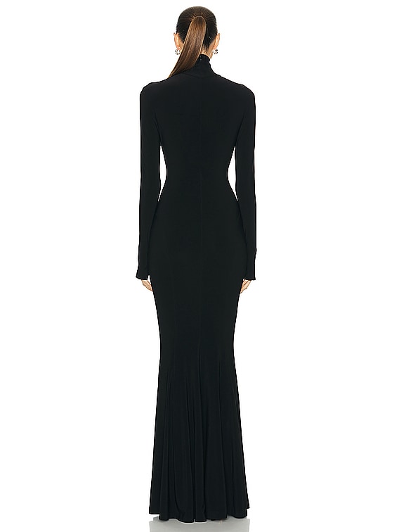 Long Sleeve Turtle Fishtail Gown