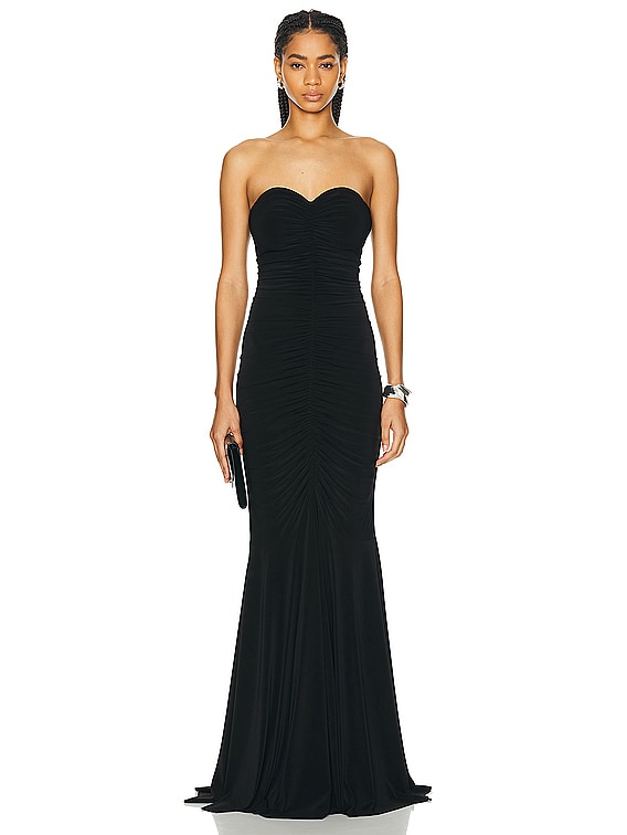 Norma kamali strapless dress best sale