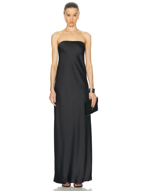 Bias Strapless Gown