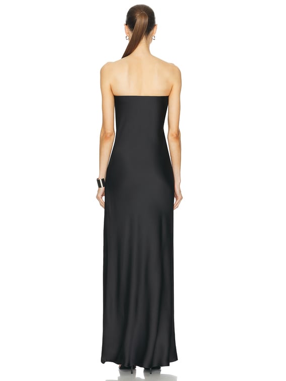 Bias Strapless Gown