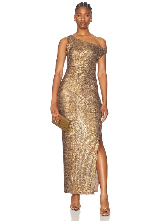 Drop Shoulder Fitted Gown