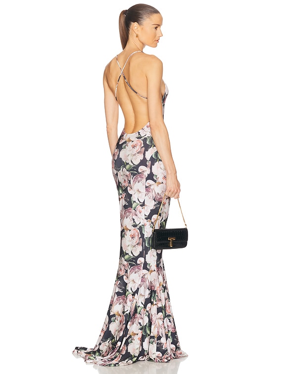 Low Back Slip Fishtail Gown