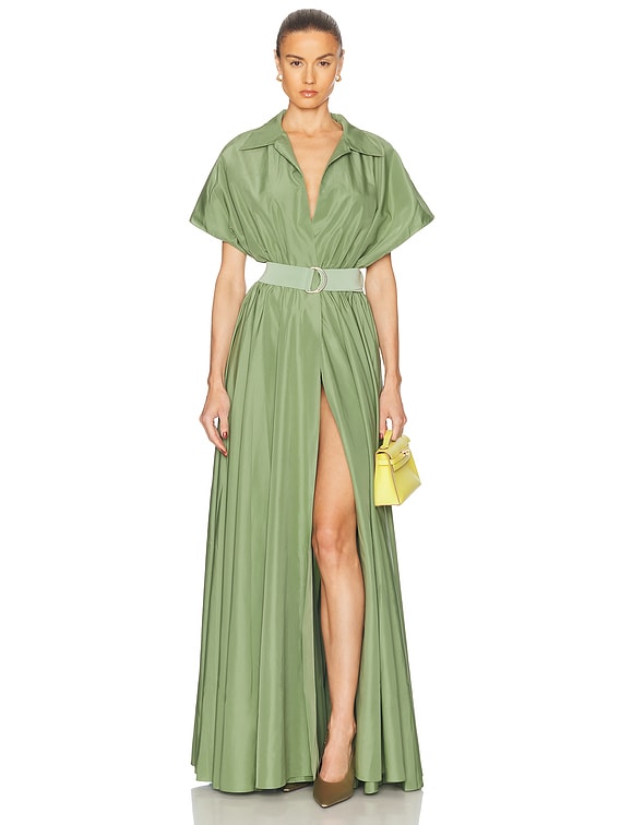Super Oversized Sleeveless Boyfriend Shirt Flared Gown