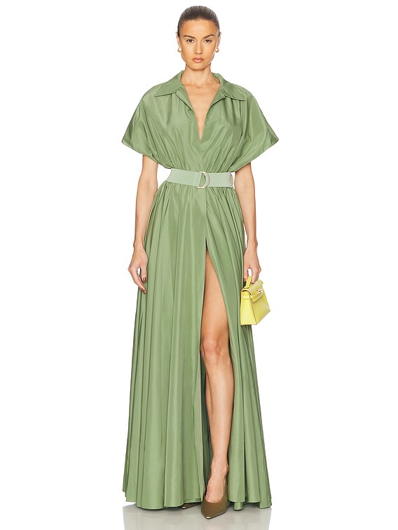 Super Oversized Sleeveless Boyfriend Shirt Flared Gown