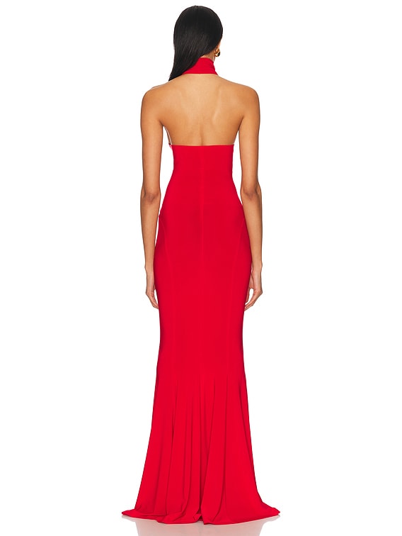 for FWRD Halter Turtle Fishtail Gown