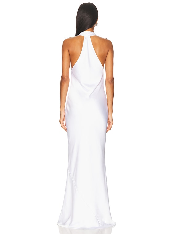 Halter Drape Bias Gown