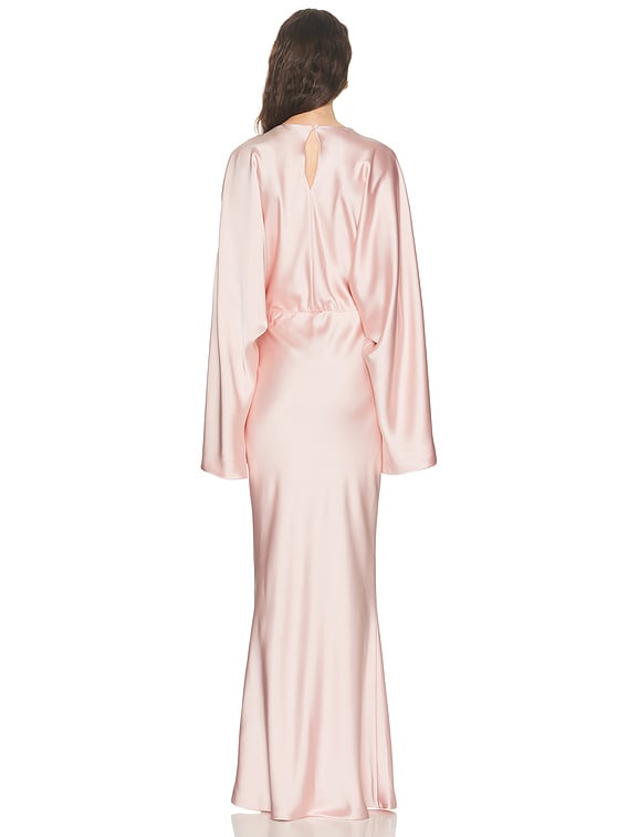norma kamali reverse obie satin maxi dress Norma Kamali Reverse Obie Gown