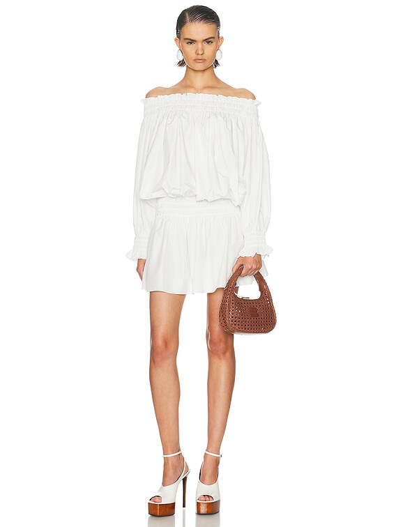 lace up mini dress Cut-Out Lace-Up Mini Dress in White - XXL