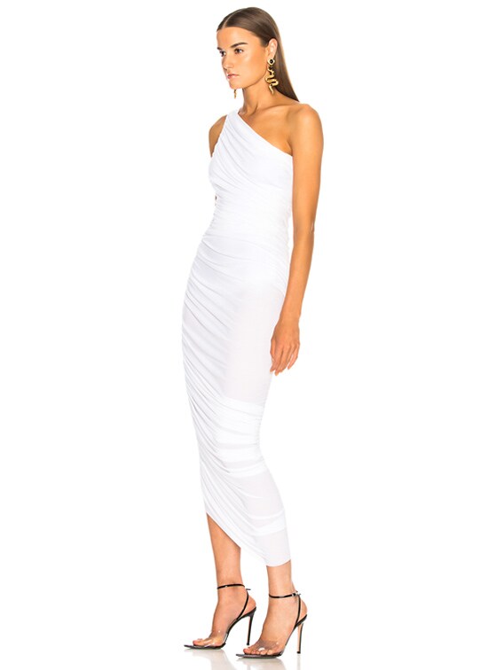 norma kamali diana dress white