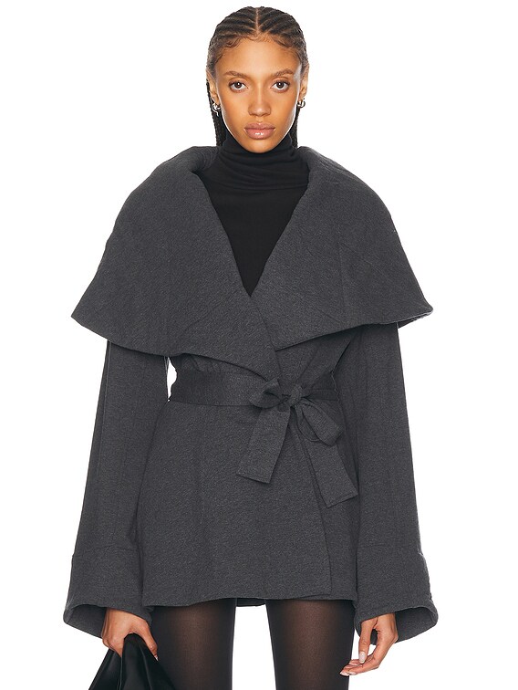 Shawl Collar Peplum Jacket