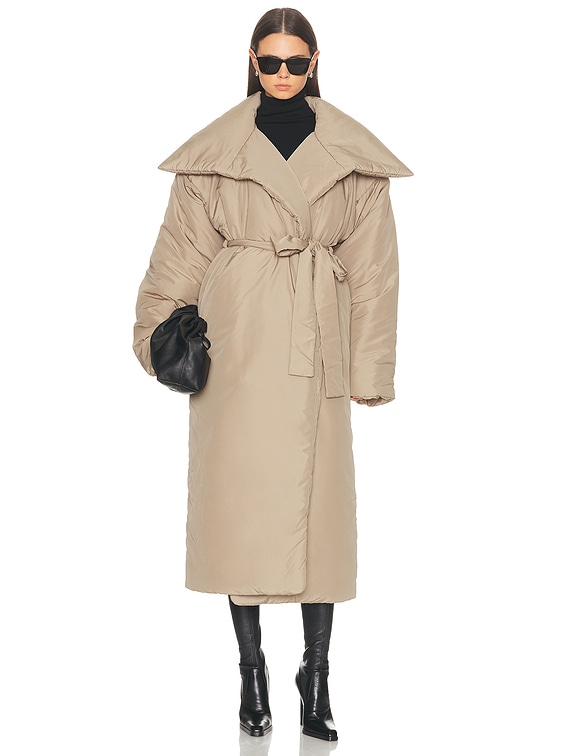 High Collar Sleeping Bag Long Coat