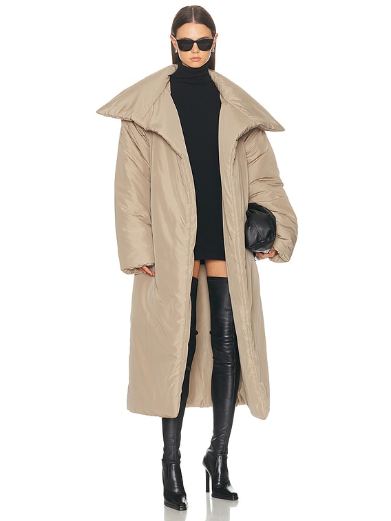 High Collar Sleeping Bag Long Coat