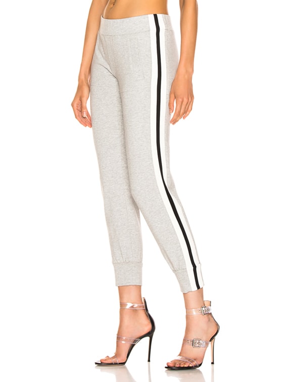 norma kamali side stripe jog pant