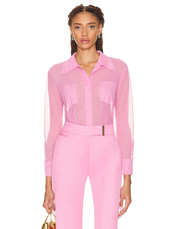 Norma Kamali Nk Shirt in Candy Pink | FWRD