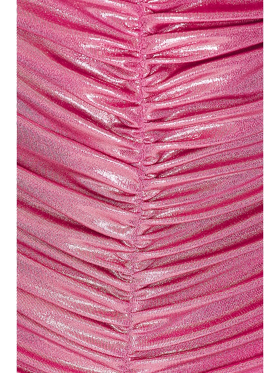 Norma Kamali High Leg Butterfly Mio Swimsuit in Candy Pink | FWRD