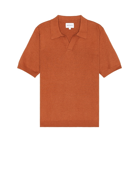 Tシャツ・カットソー Norse Projects SS25 Leif Cotton Linen Polo (N45 0502 7051) Norse Projects - Leif Cotton Linen Polo - Greyish Blue
