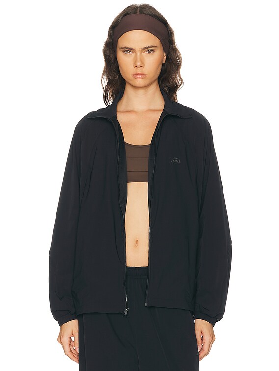 NikeSKIMS Nylon Jacket in Obsidian | FWRD