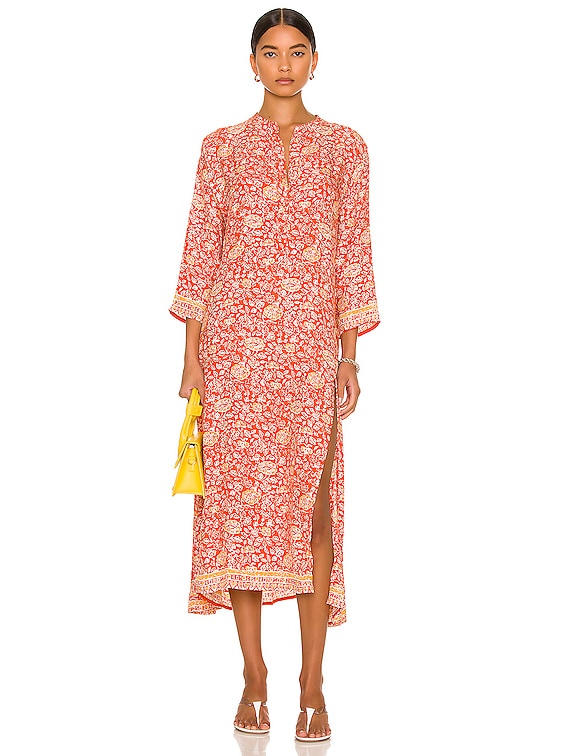 knee length dresses for ladies TUSCANY MANDARIN COLLAR MIDI DRESS