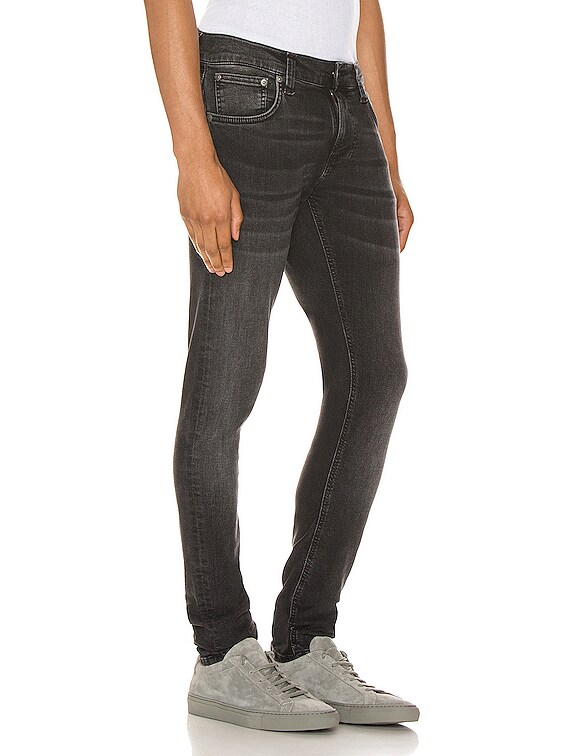 nudie jeans tight terry black ocean