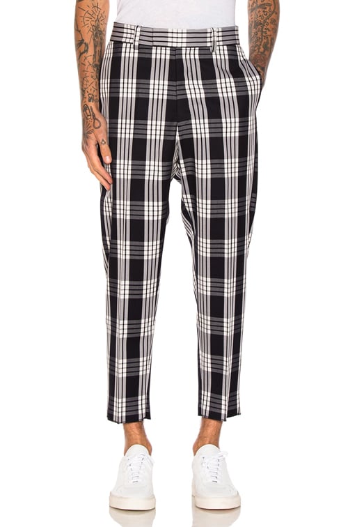 tailored plaid pants