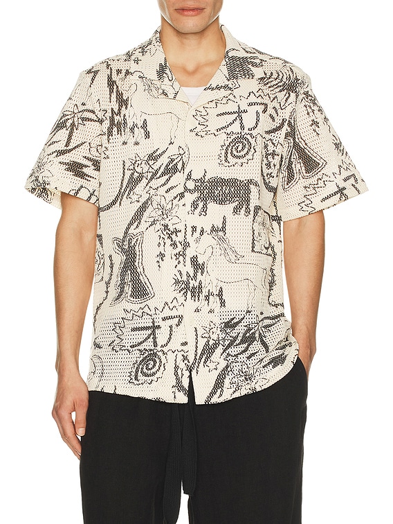 OAS Gensou Cuba Shirt in Ecru | FWRD
