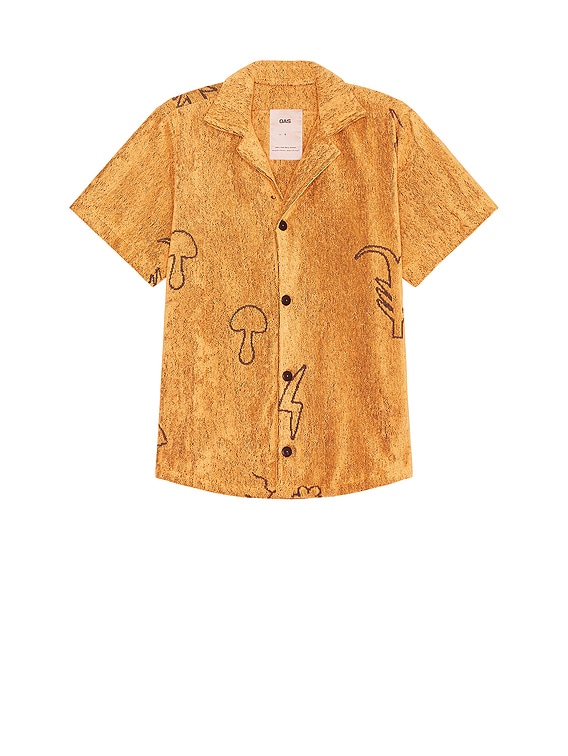 OAS Tattoo Cuba Terry Shirt in Yellow | FWRD