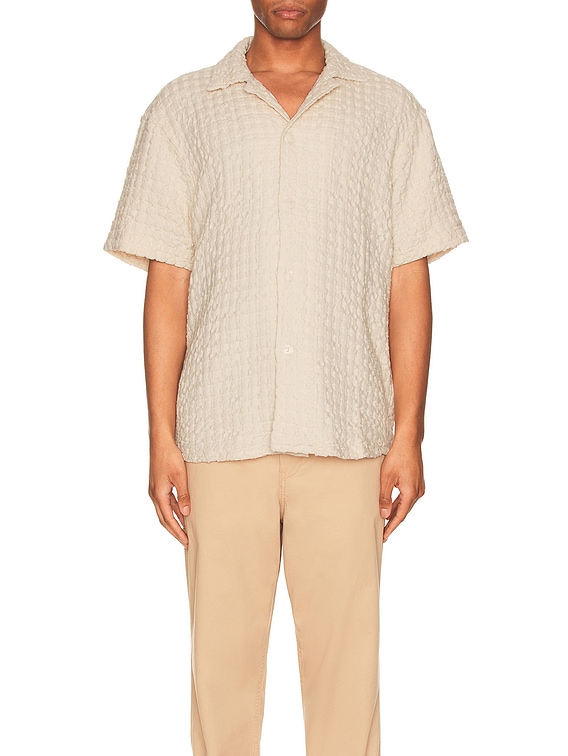 トップス OAS ecru jaffa waffle shirt OAS/オーエーエス】ecru jaffa waffle shirt Women's Ecru Jaffa