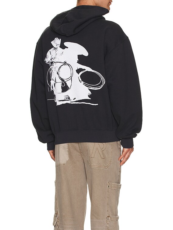 ONE OF THESE DAYS WANTED パーカー - Washed Black | FWRD