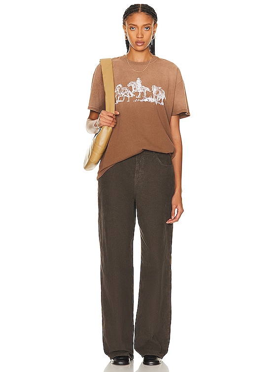 ★24SS 大人気★ONE OF THESE DAYS GOODBYE, GOODBYE TEE ONE OF THESE DAYS Goodbye, Goodbye Tee in Mustang Brown | FWRD