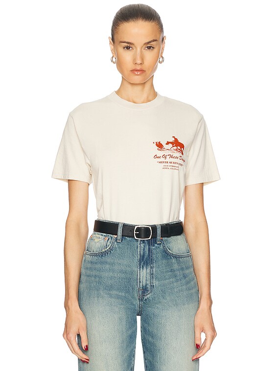 早割シーズン券 DAYS THESE OF ONE x FWRD | Bone in Tee City Queen Silver FWRD トップス