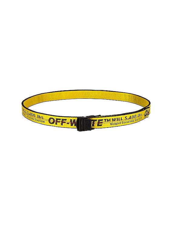 OFF-WHITE Classic Mini Industrial Belt in Yellow | FWRD