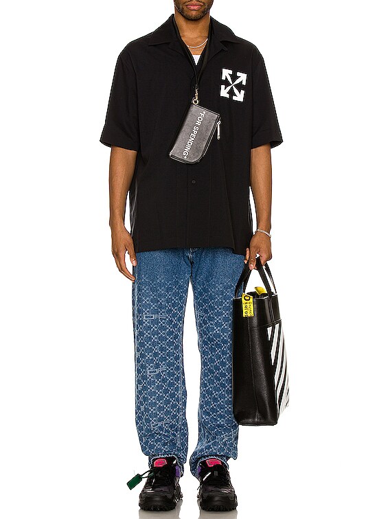 Off-white Monogram Skate-fit Jeans In Blue