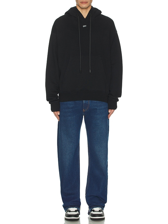 【Off-White】Off Stamp Skate Hoodie OFF-WHITE - Off Stamp Skate Cotton Hoodie Off-White
