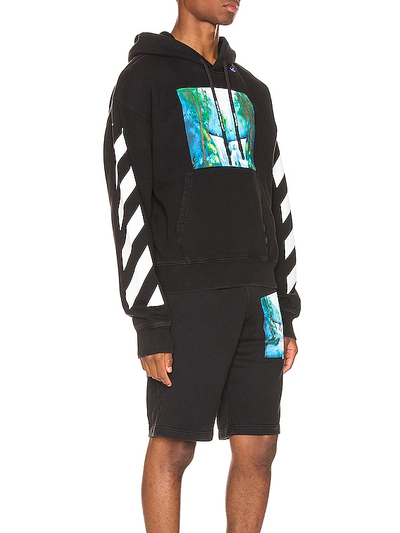 off white diag waterfall hoodie