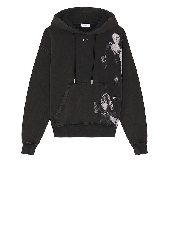 スウェット・トレーナー OFF-WHITE 'Mary Skate' hoodie Black  OMBB085S24FLE0091001 Off-White Mary Skate Hoodie 'Black' OMBB085S24FLE0091001