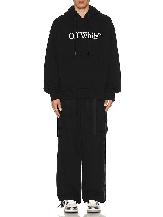 OFF-WHITE Big Bookish Skate Hoodie in Black | FWRD