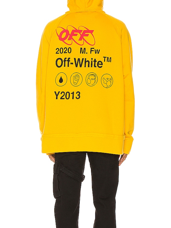 white and yellow hoodie