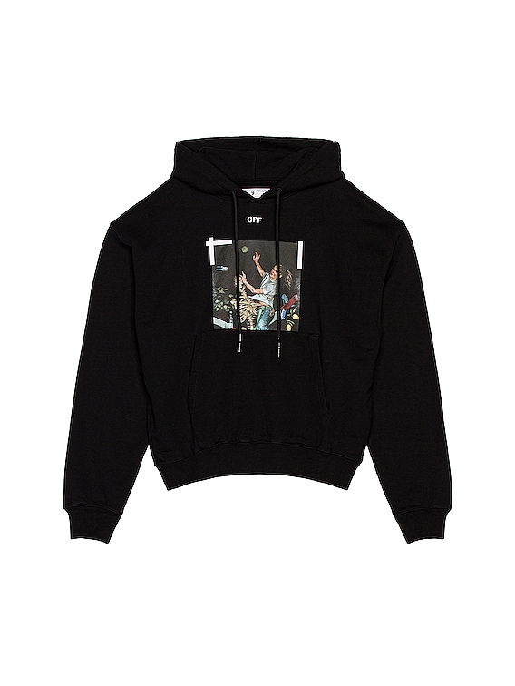 OFF-WHITE Pascal Print Over Hoodie in Black & White | FWRD