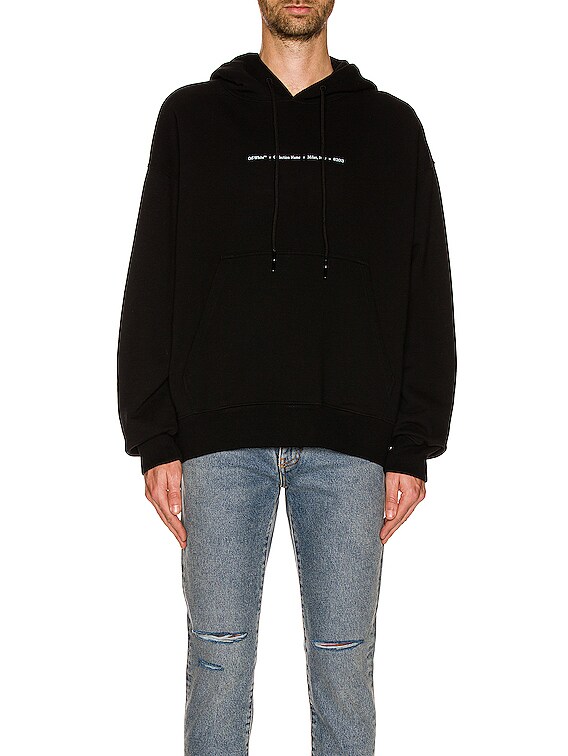 OFF-WHITE Marker Skate Hoodie in Black | FWRD