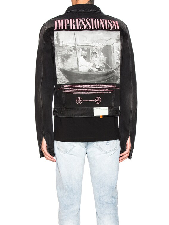 off white impressionism denim jacket