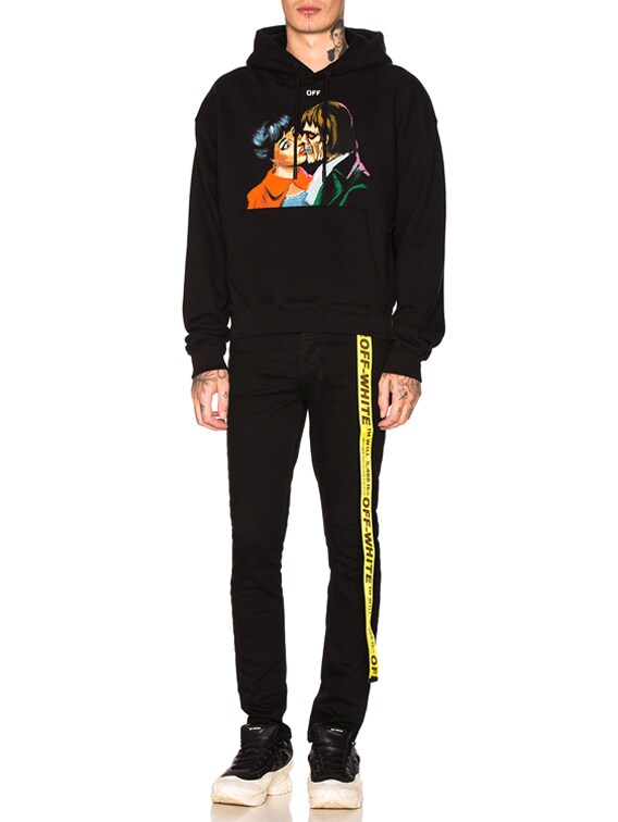 off white hoodie kiss