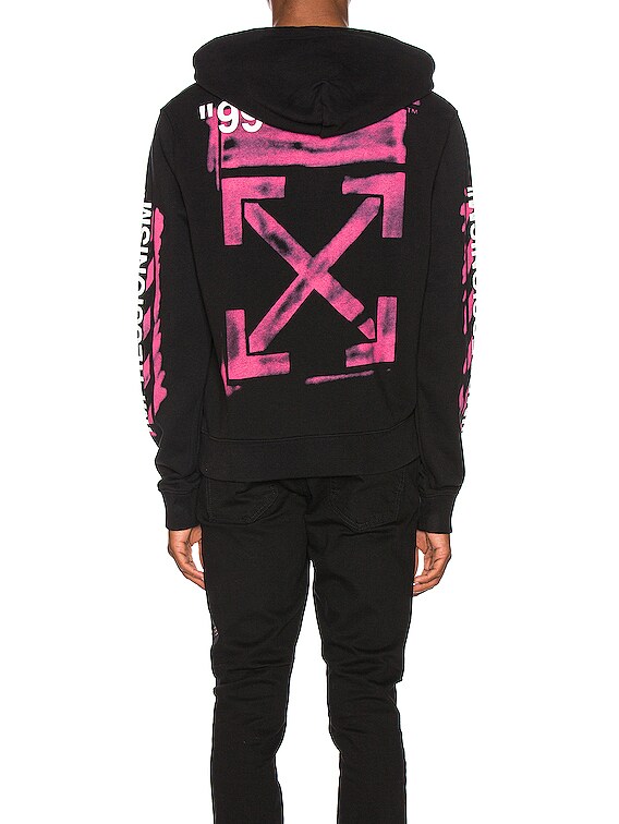 off white diagonal stencil hoodie