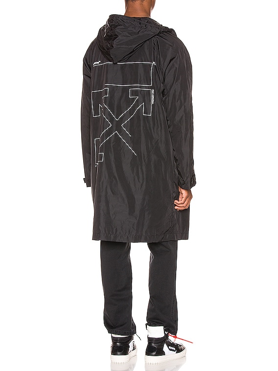 OFF-WHITE Unfinished Raincoat in & Silver | FWRD