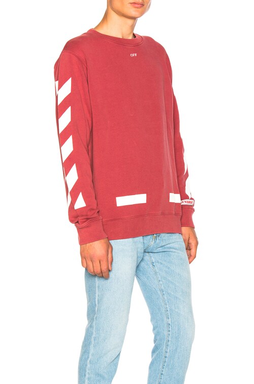 off white bordeaux hoodie